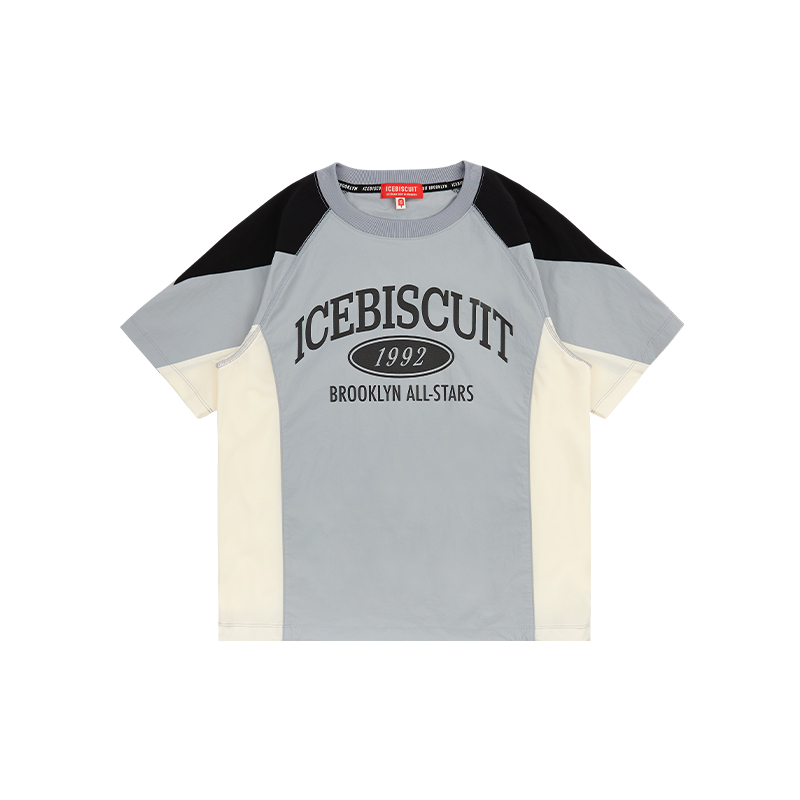 ICEBISCUIT COLOR BLOCK STRETCH T-SHIRT_IB42TR535