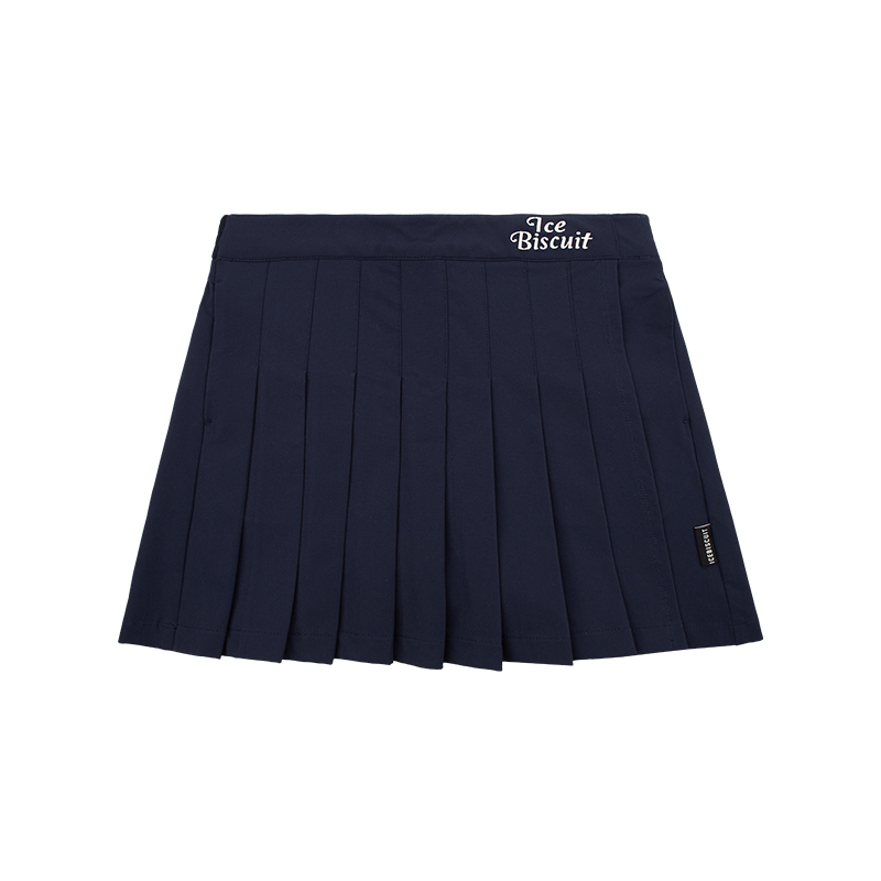 ICEBISCUIT LETTER POINT PLEATS SKIRT SHORTS_IB42SK674